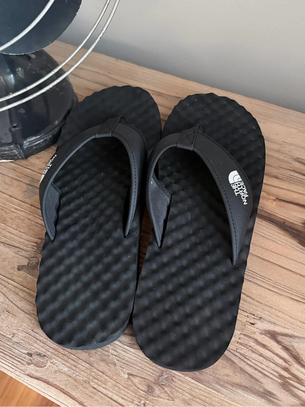 Men’s North Face Base Camp Black Slip On Sandal Flip Flops Chunky Size 11